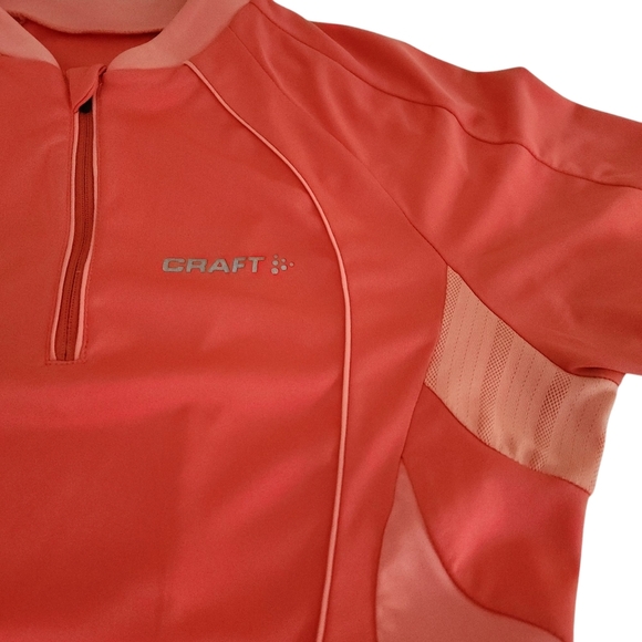 CRAFT Women's Cycling Jersey - coral pink (medium) - Picture 11 of 15